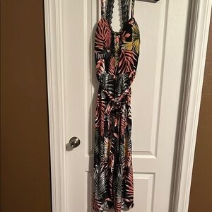 No Boundaries Black and Red Jumpsuit Relaxed Fit